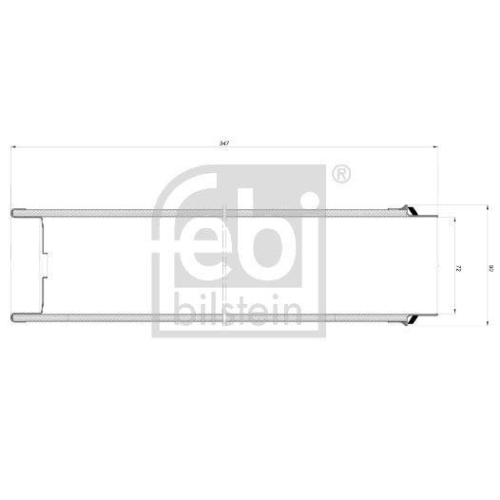 Luftfilter FEBI BILSTEIN 173138 für MERCEDES-BENZ CASE IH LIEBHERR CLAAS FENDT