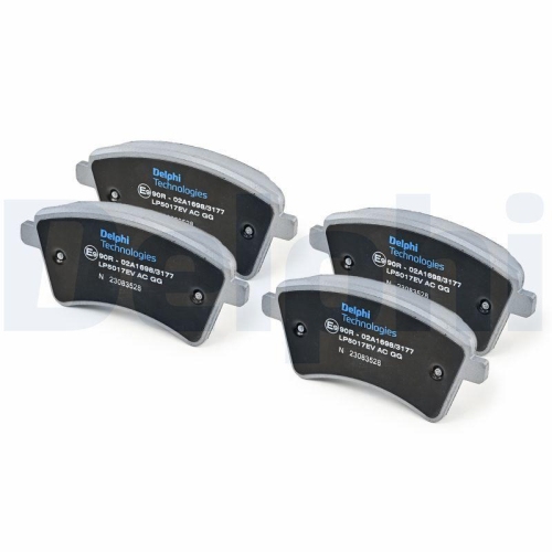 DELPHI LP5017EV Bremsbelagsatz, Scheibenbremse f&uuml;r RENAULT, Vorderachse