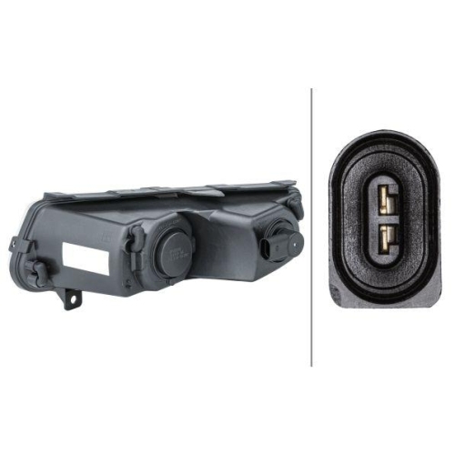 HELLA Tagfahrleuchte 2PT 010 377-061 f&uuml;r VW CITRO&Euml;N/PEUGEOT, rechts