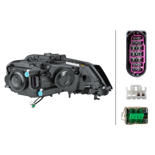 HELLA Hauptscheinwerfer 1EL 009 648-391 für AUDI VW, links