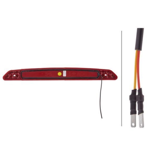 HELLA Zusatzbremsleuchte 2DA 343 800-047 f&uuml;r DAF SCANIA TATA MCI, hinten