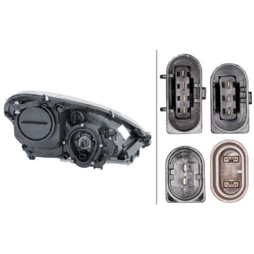 HELLA Hauptscheinwerfer 1EL 008 361-711 für MERCEDES-BENZ, links