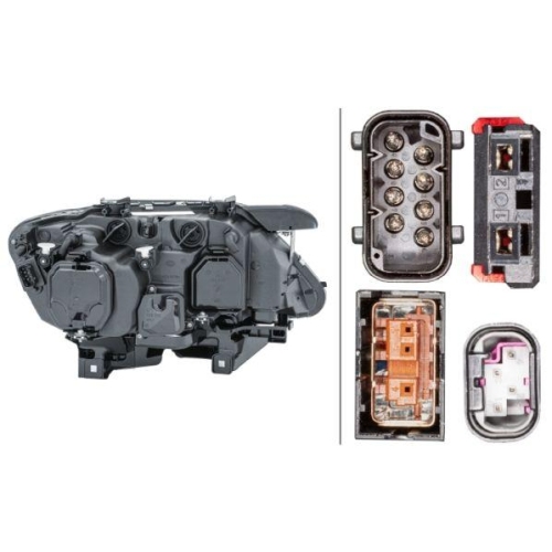 HELLA Hauptscheinwerfer 1EL 009 043-411 für BMW, links