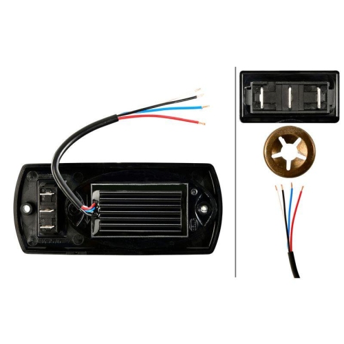 HELLA Innenraumleuchte 2JA 343 570-041 für IVECO KÄSSBOHRER FAUN LIEBHERR DEMAG