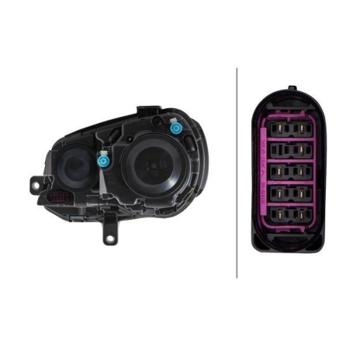 HELLA Hauptscheinwerfer 1EJ 010 750-321 für VW, rechts