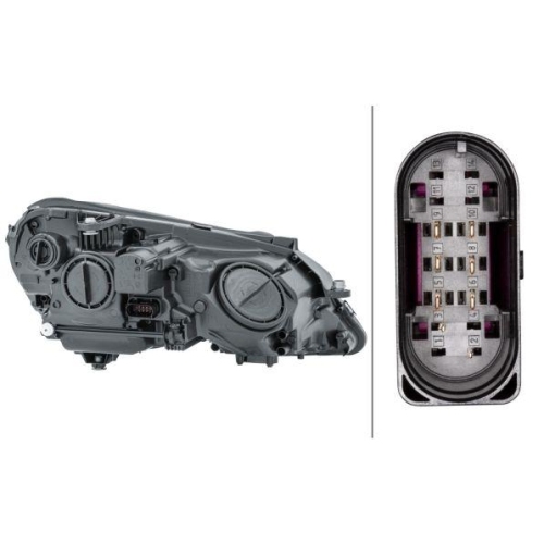 HELLA Hauptscheinwerfer 1EL 010 800-011 für MERCEDES-BENZ, links