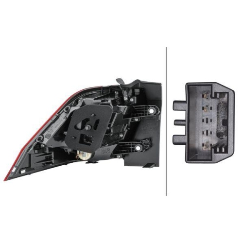 Heckleuchte HELLA 2SD 012 519-041 für VW, rechts