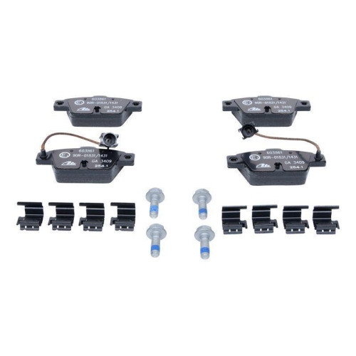 Bremsbelagsatz, Scheibenbremse ATE 13.0460-3861.2 f&uuml;r FIAT, Hinterachse