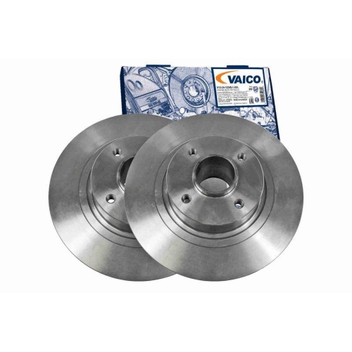 VAICO V46-40004 2 St&uuml;ck Bremsscheiben Original VAICO Qualit&auml;t f&uuml;r RENAULT, Hinterachse