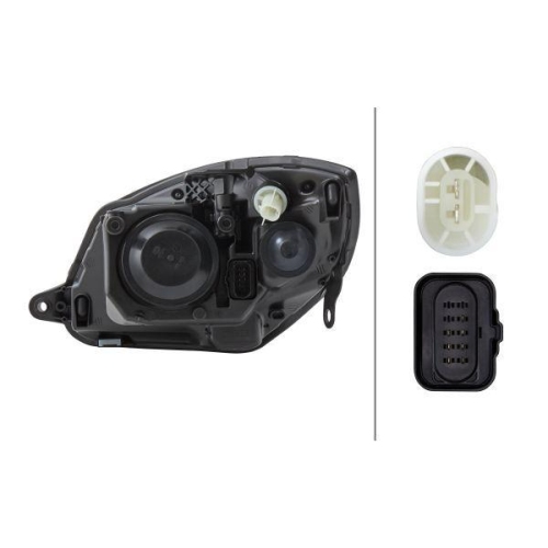 HELLA Hauptscheinwerfer 1EL 247 025-261 für SKODA VW, rechts
