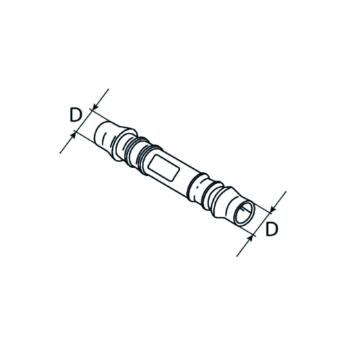 SWG 500 250 5 80 Schlauchverbinder, Kraftstoffschlauch f&uuml;r