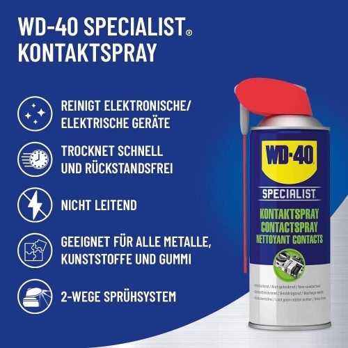 WD-40 SPECIALIST Kontaktspray Kontaktreiniger Reiniger 3x100ml Spray