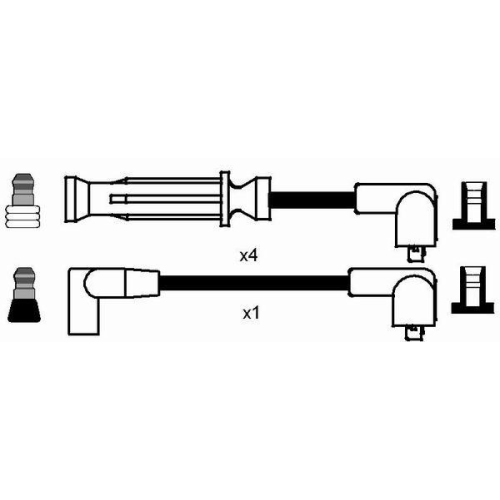 Z&uuml;ndleitungssatz NGK 8267 f&uuml;r MG ROVER, f&uuml;r Fahrzeuge mit Z&uuml;ndverteiler