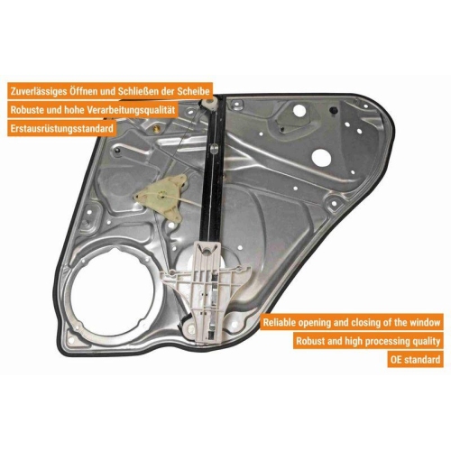 VAICO Fensterheber links und rechts elektrisch hinten V10-3054 + V10-3055 f&uuml;r VW