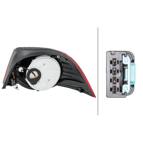 HELLA Heckleuchte 2VA 009 246-131 für VW, links