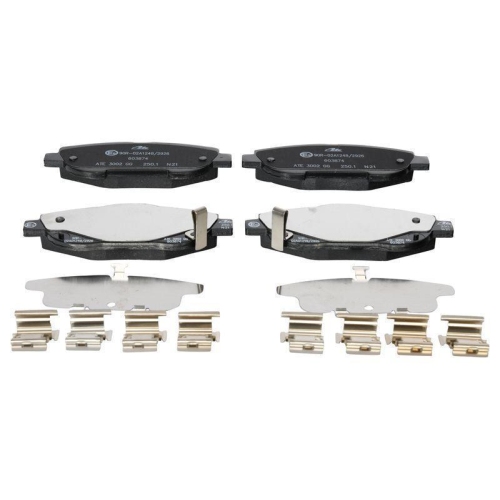 Bremsbelagsatz, Scheibenbremse ATE 13.0460-3874.2 f&uuml;r TOYOTA, Vorderachse