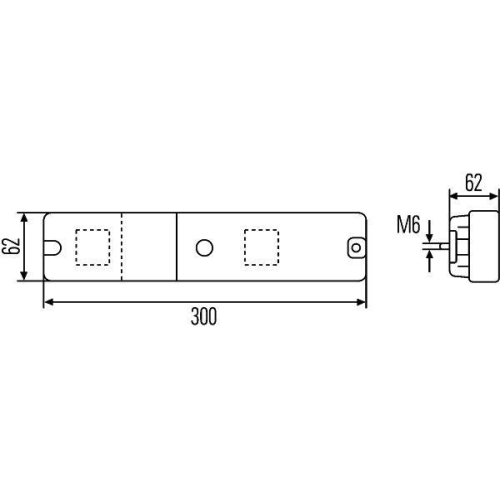 HELLA Heckleuchte 2VA 997 113-001 für MACK VAN HOOL MASSEY FERGUSON JOHN DEERE
