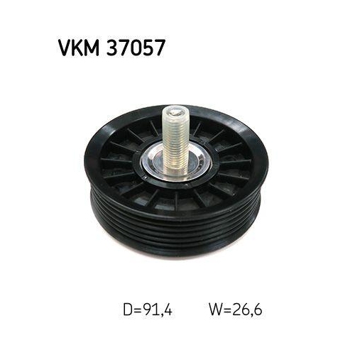 Umlenk-/F&uuml;hrungsrolle, Keilrippenriemen SKF VKM 37057 f&uuml;r JAGUAR LAND ROVER