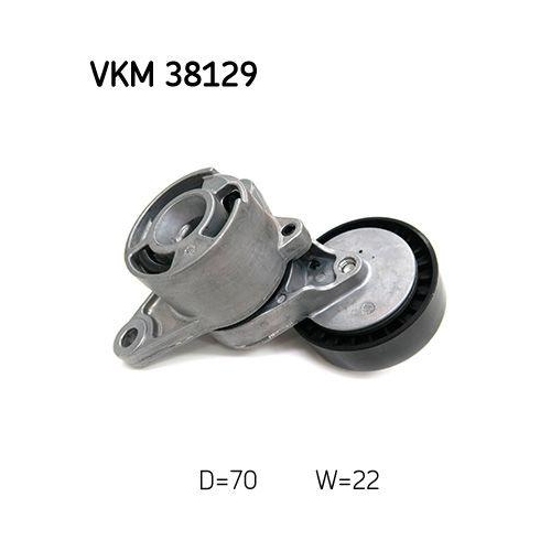 Riemenspanner, Keilrippenriemen SKF VKM 38129 f&uuml;r MERCEDES-BENZ, mitte
