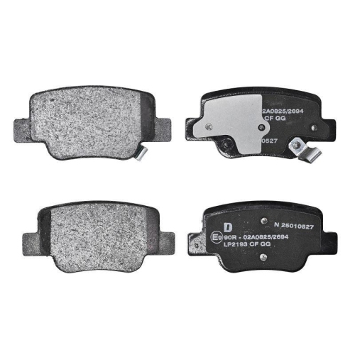 DELPHI LP2193 Bremsbelagsatz, Scheibenbremse f&uuml;r TOYOTA, Hinterachse