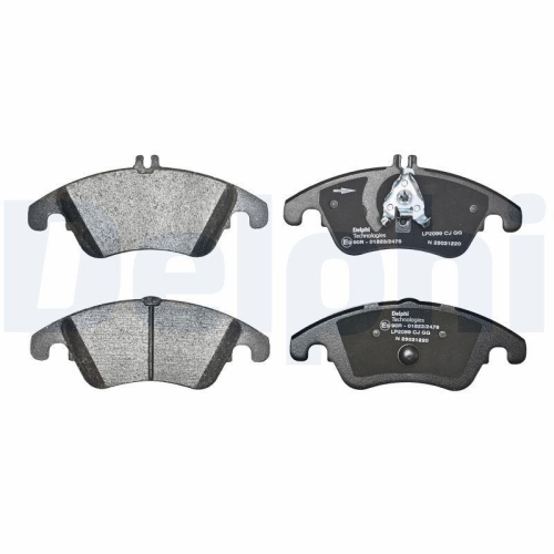 DELPHI LP2099 Bremsbelagsatz, Scheibenbremse f&uuml;r MERCEDES-BENZ, Vorderachse