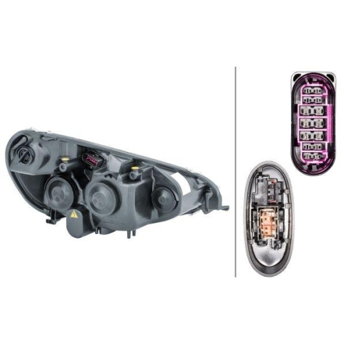 HELLA Hauptscheinwerfer 1ZS 009 250-791 für FORD, links