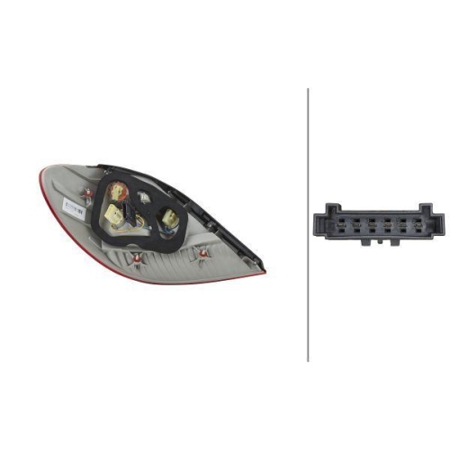 Heckleuchte HELLA 2VP 008 427-101 für MERCEDES-BENZ, rechts