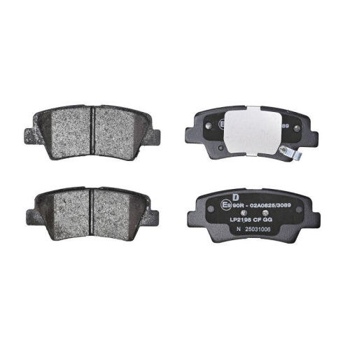 DELPHI LP2195 Bremsbelagsatz, Scheibenbremse f&uuml;r SSANGYONG HYUNDAI KIA GEELY