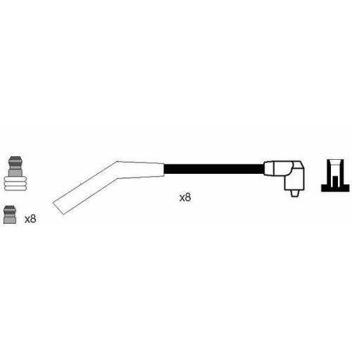 Z&uuml;ndleitungssatz NGK 7078 f&uuml;r LAND ROVER