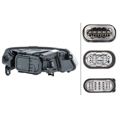 Hauptscheinwerfer HELLA 1ZS 009 701-111 für AUDI AUDI (FAW), links