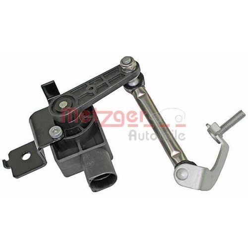 Sensor, Leuchtweitenregulierung METZGER 0901213 f&uuml;r VW, Vorderachse links