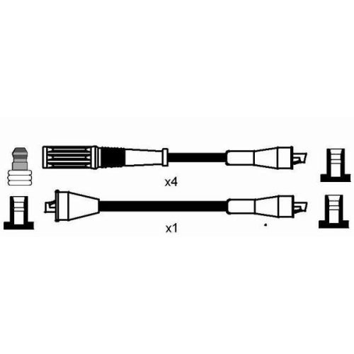 Zündleitungssatz NGK 8529 für, für Fahrzeuge mit Zündverteiler