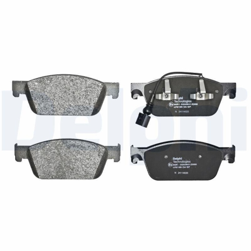 DELPHI LP2199 Bremsbelagsatz, Scheibenbremse f&uuml;r VW, Vorderachse