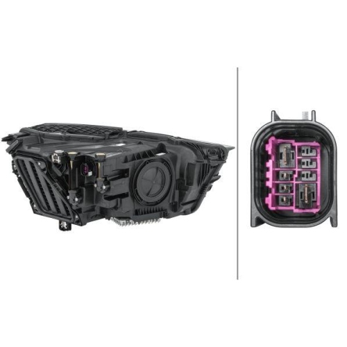 HELLA Hauptscheinwerfer 1LX 354 870-151 für AUDI, links