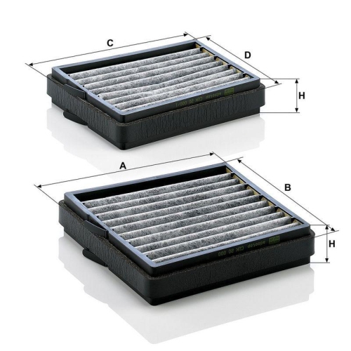 Filter, Innenraumluft MANN-FILTER CUK 20 000-2 f&uuml;r MERCEDES-BENZ