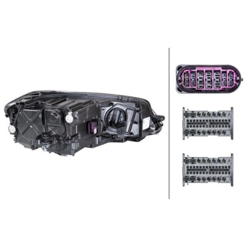 HELLA Hauptscheinwerfer 1ZX 013 924-411 f&uuml;r VW VW (FAW), links