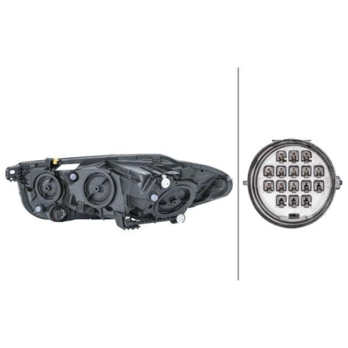 HELLA Hauptscheinwerfer 1EH 011 811-121 für JAGUAR, rechts