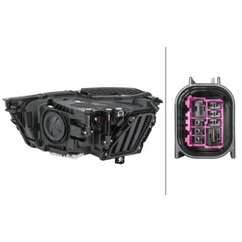 HELLA Hauptscheinwerfer 1LX 354 870-161 für AUDI, rechts