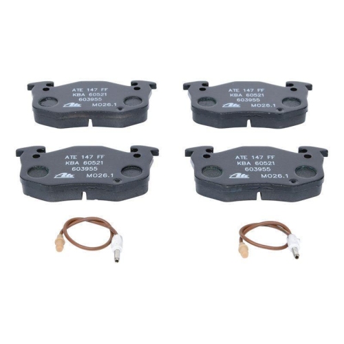 Bremsbelagsatz, Scheibenbremse ATE 13.0460-3955.2 f&uuml;r RENAULT, Vorderachse