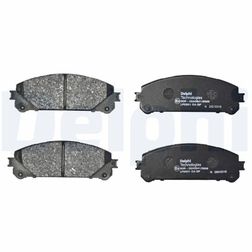DELPHI LP2201 Bremsbelagsatz, Scheibenbremse f&uuml;r SUZUKI TOYOTA LEXUS