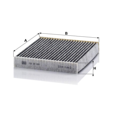 Filter, Innenraumluft MANN-FILTER CUK 22 005 f&uuml;r PORSCHE