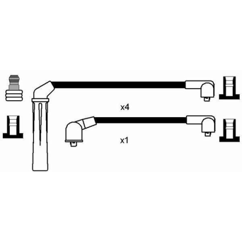 Zündleitungssatz NGK 8190 für SAAB, für Fahrzeuge mit Zündverteiler