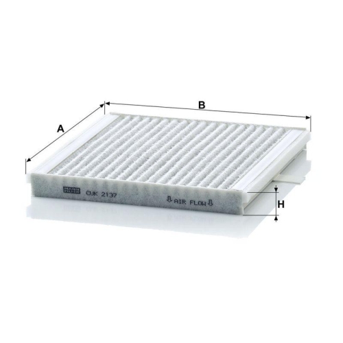 MANN-FILTER CUK 2137 Filter, Innenraumluft f&uuml;r VOLVO