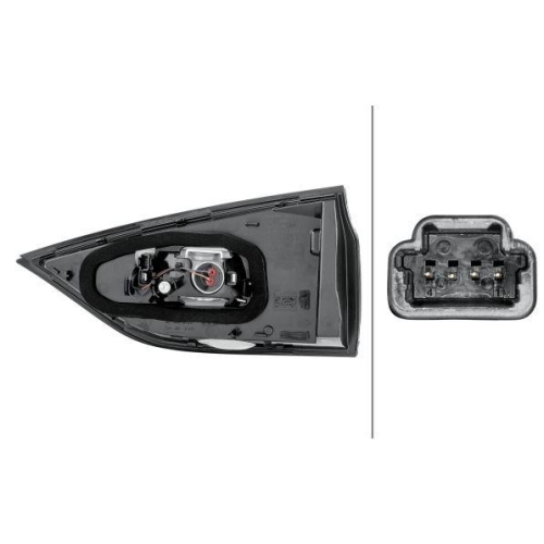 HELLA Heckleuchte 2TZ 011 662-031 für RENAULT, links