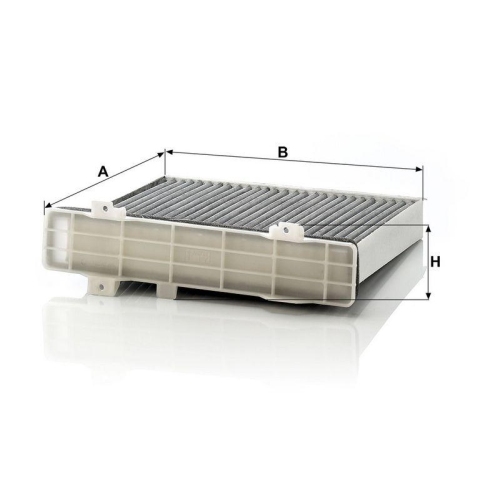 Filter, Innenraumluft MANN-FILTER CUK 2230/1 f&uuml;r MITSUBISHI