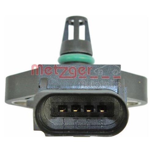 Sensor, Ladedruck METZGER 0906259 ORIGINAL ERSATZTEIL f&uuml;r AUDI SEAT