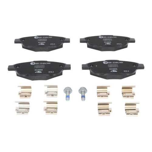 Bremsbelagsatz, Scheibenbremse ATE 13.0460-3966.2 f&uuml;r CITRO&Euml;N PEUGEOT