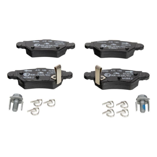 Bremsbelagsatz, Scheibenbremse ATE 13.0460-3976.2 f&uuml;r OPEL VAUXHALL, Hinterachse