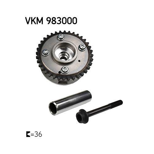 Nockenwellenversteller SKF VKM 983000 für AUDI SEAT SKODA VW, Einlassseite