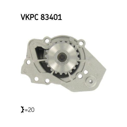 Wasserpumpe, Motork&uuml;hlung SKF VKPC 83401 Aquamax f&uuml;r CITRO&Euml;N PEUGEOT TALBOT